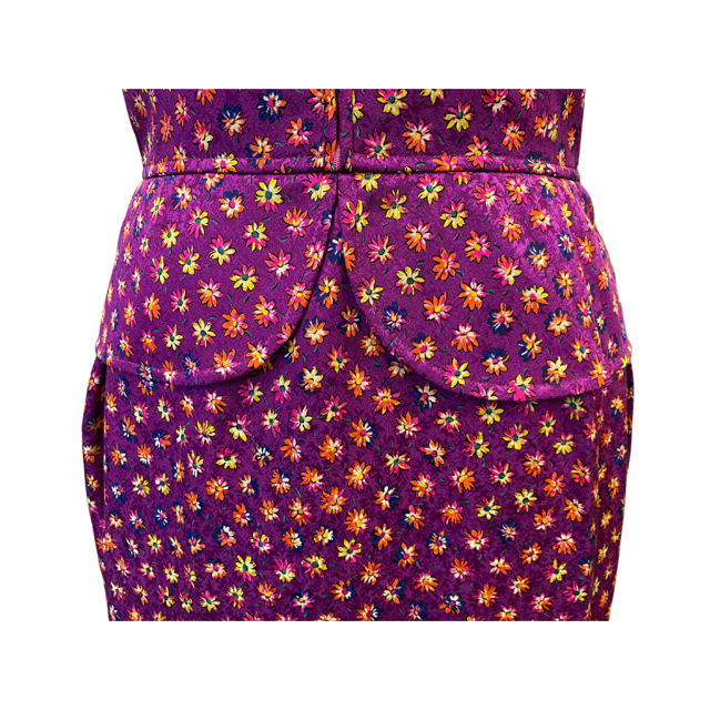 Vintage Valentino Boutique floral print silk dress