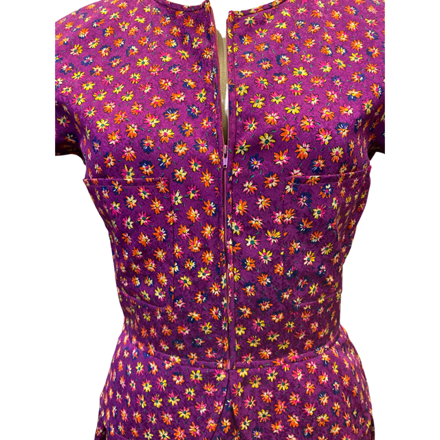 Vintage Valentino Boutique floral print silk dress