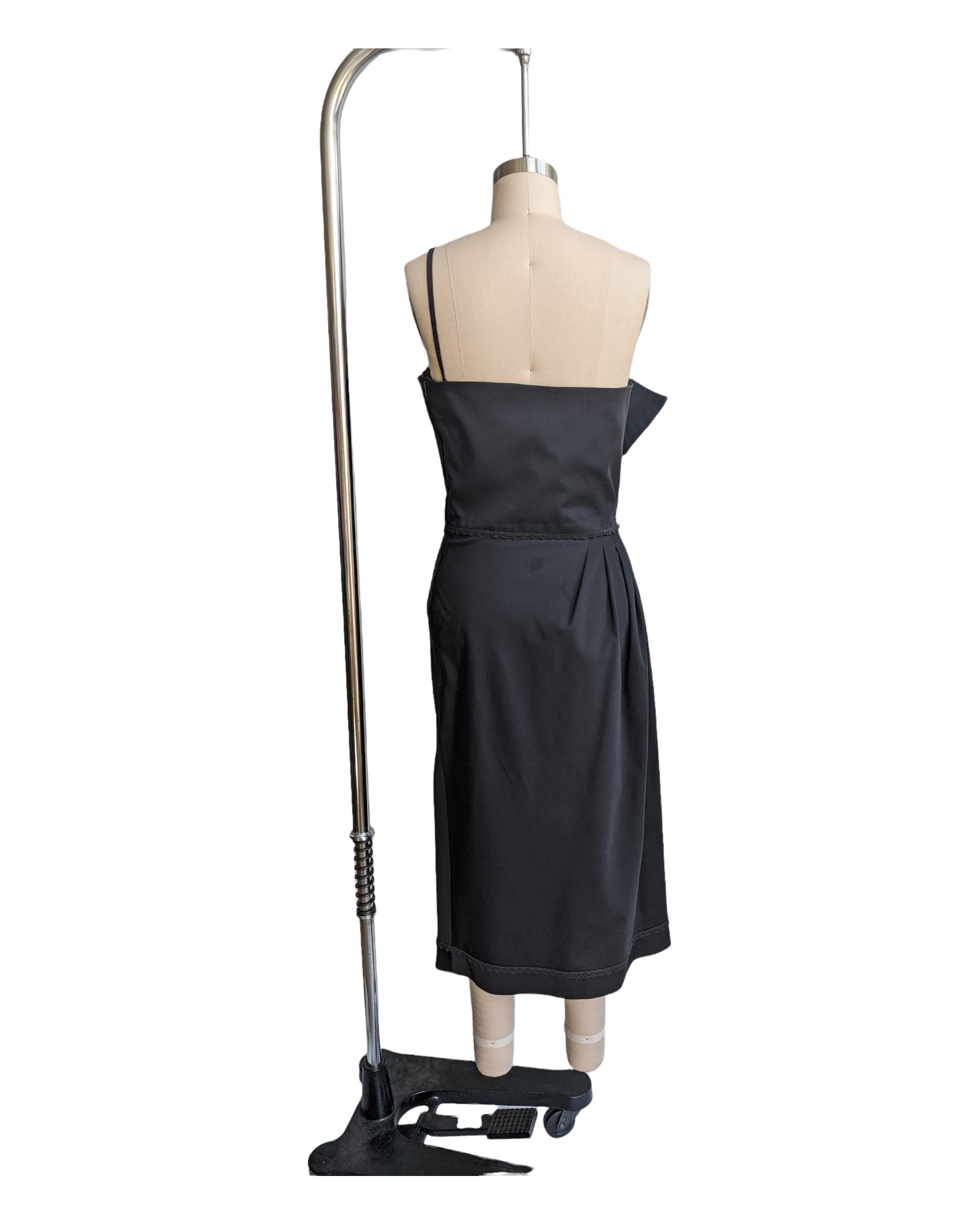Vintage Victor Costa One Shoulder Midi Cocktail Dress