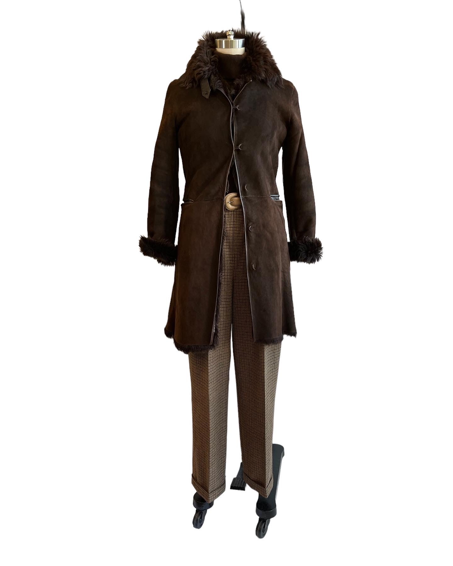 Vintage Ralph Lauren Blue Label Houndstooth Wool Pants - S-M