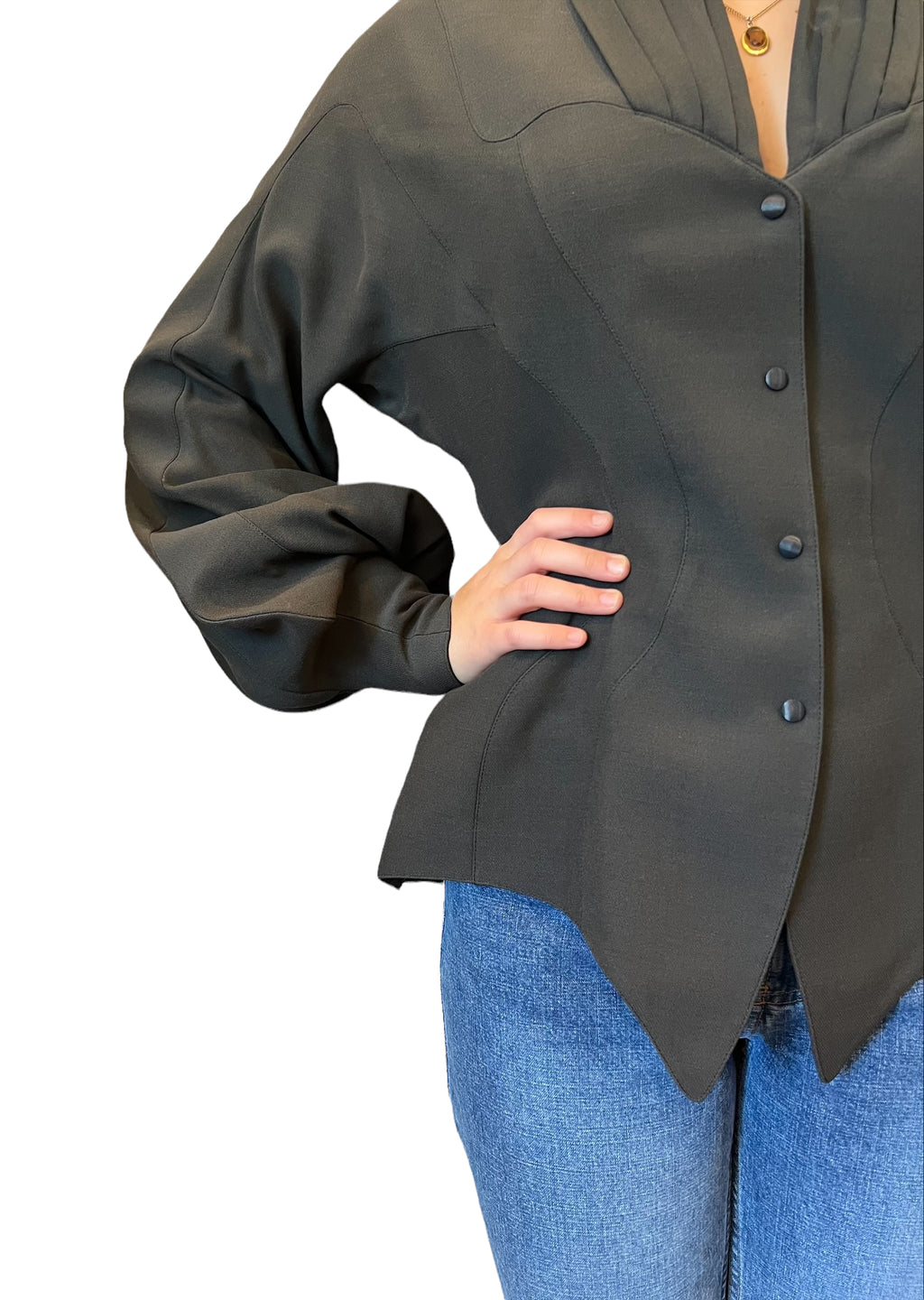 Epic Vintage Thierry Mugler Dark Grey Jacket