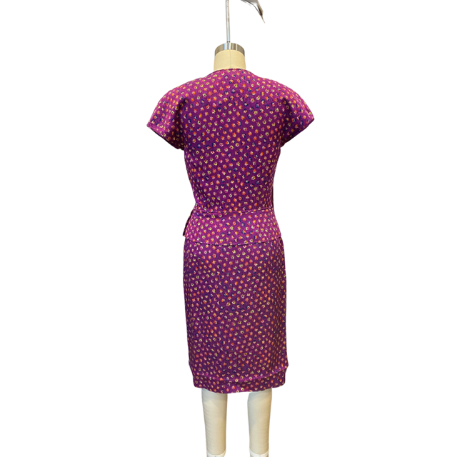 Vintage Valentino Boutique floral print silk dress