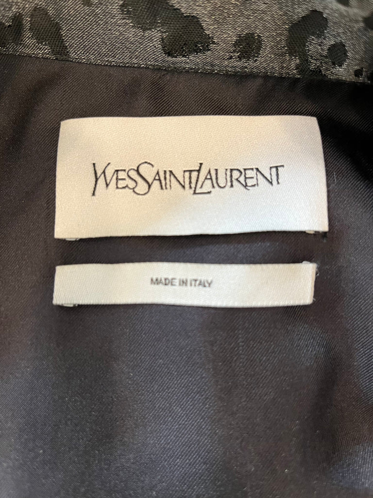 Yves Saint Laurent Animal Print Trench Coat