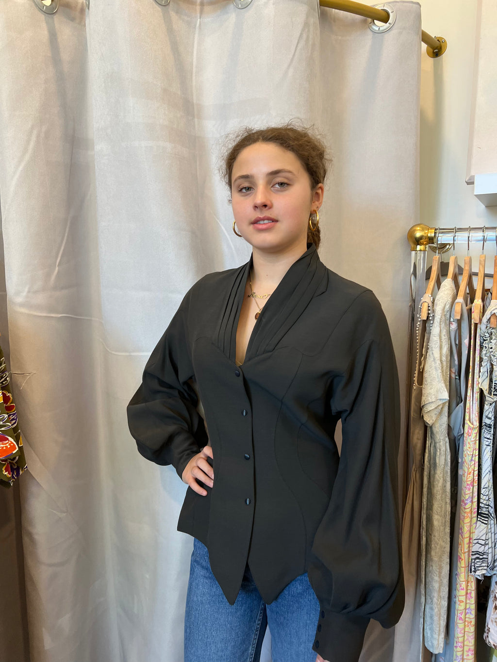 Epic Vintage Thierry Mugler Dark Grey Jacket