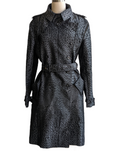 Yves Saint Laurent Animal Print Trench Coat