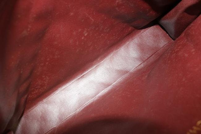 Chanel Dark Red Burgundy Quilted Lambskin CC Pouch Clutch