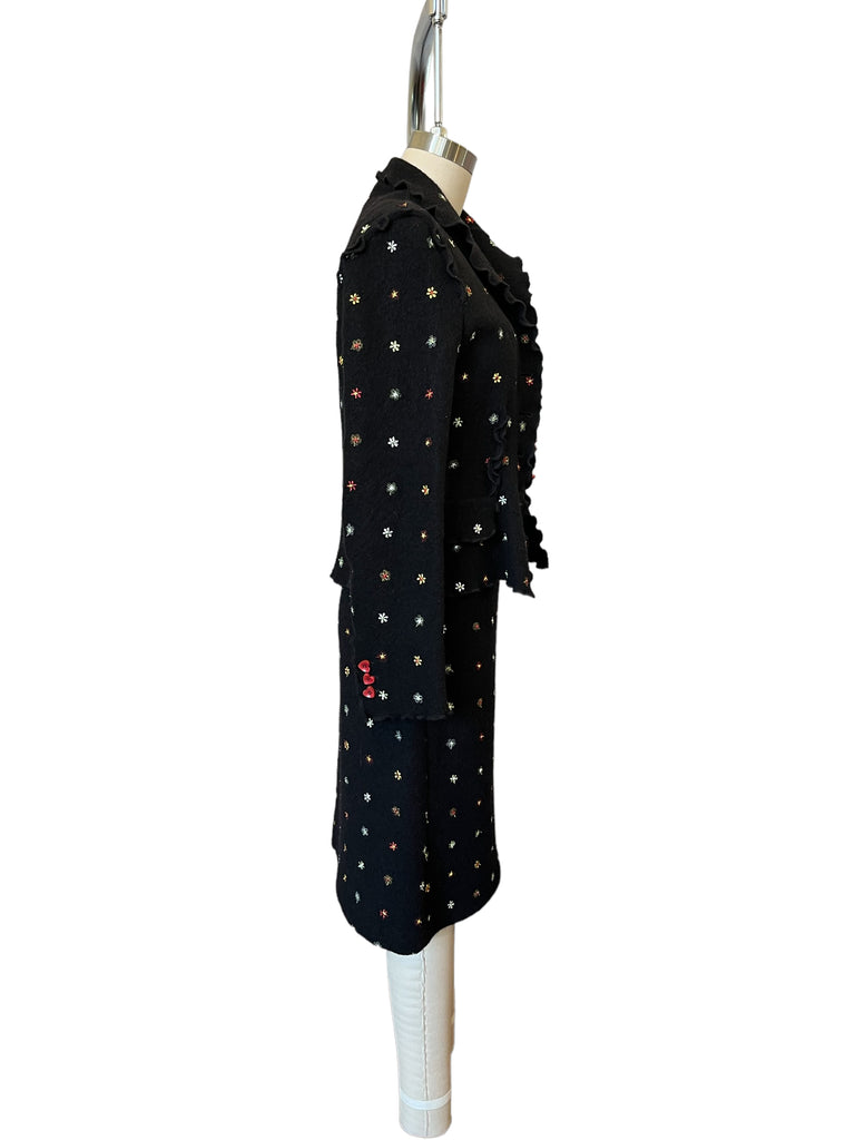 Vintage Moschino Cheap & Chic Dress and Jacket Set - M