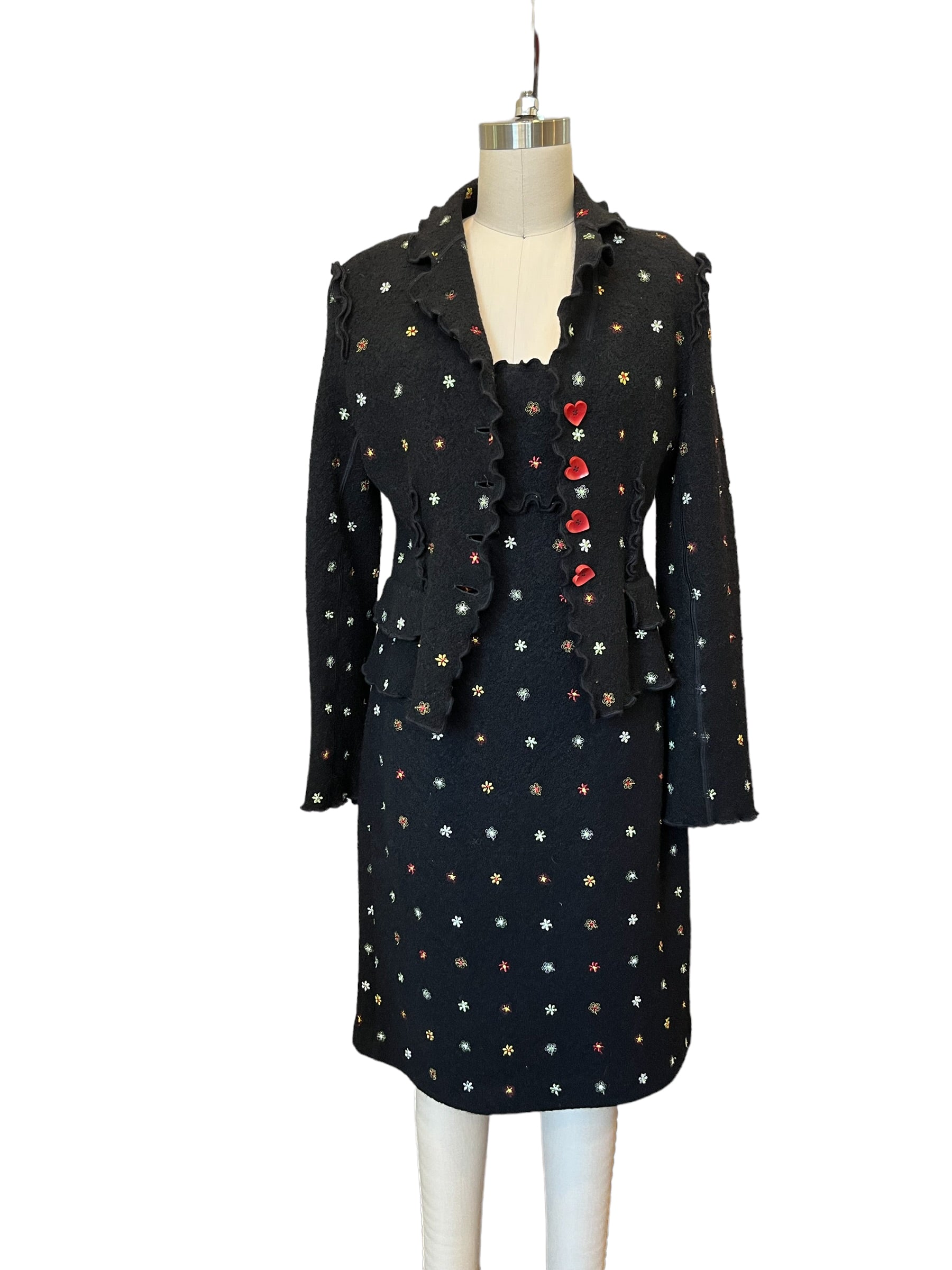 Vintage Moschino Cheap & Chic Dress and Jacket Set - M