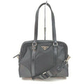 Vintage Prada Black Tessuto 2way Boston Shoulder Bag